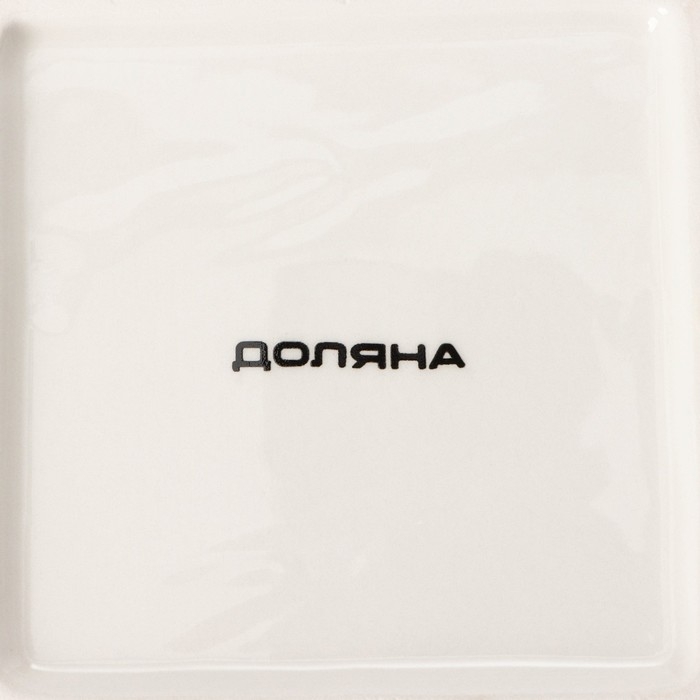 Блюдо сервировочное Доляна «Дракоша», 15×3 см, цвет белый Блюдо сервировочное Доляна «Дракоша», 15×3 см, цвет белый