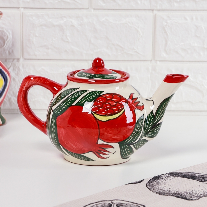 Чайник Риштанская Керамика  Чайник Риштанская Керамика "Гранаты", 650 мл