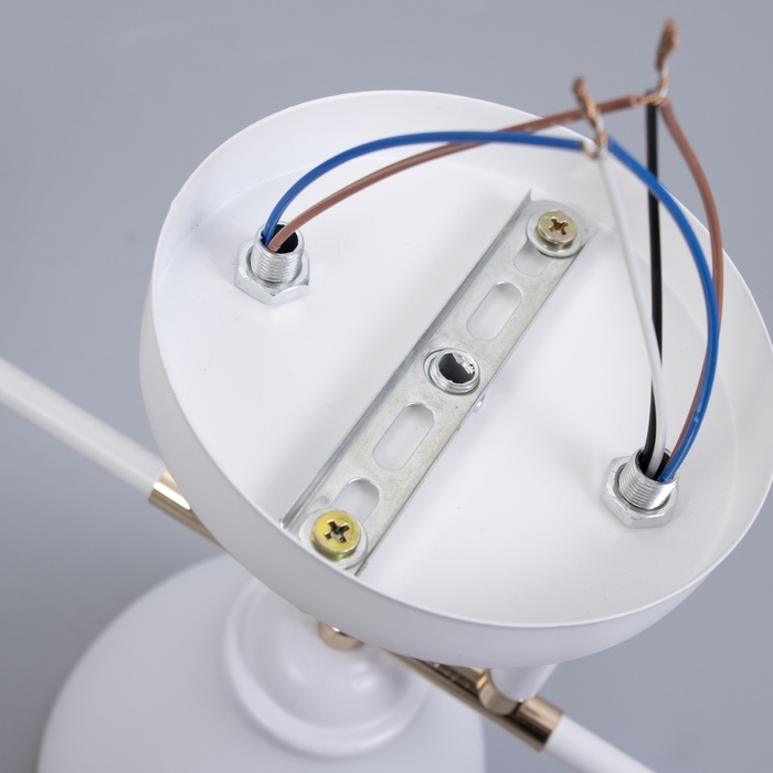 Люстра Люстра "Донна" 3хЕ27 40Вт бело-золотой 55х26 см