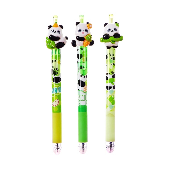 Ручка гелевая пиши-стирай Ручка гелевая пиши-стирай "Панда", автоматичиская, узел 0,5 мм, стержень синий, корпус МИКС