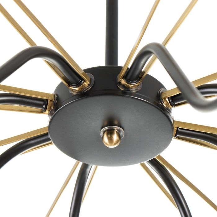 Люстра Люстра "Кэган" 8хE27 40Вт черный 74х74х46,5 см BayerLux