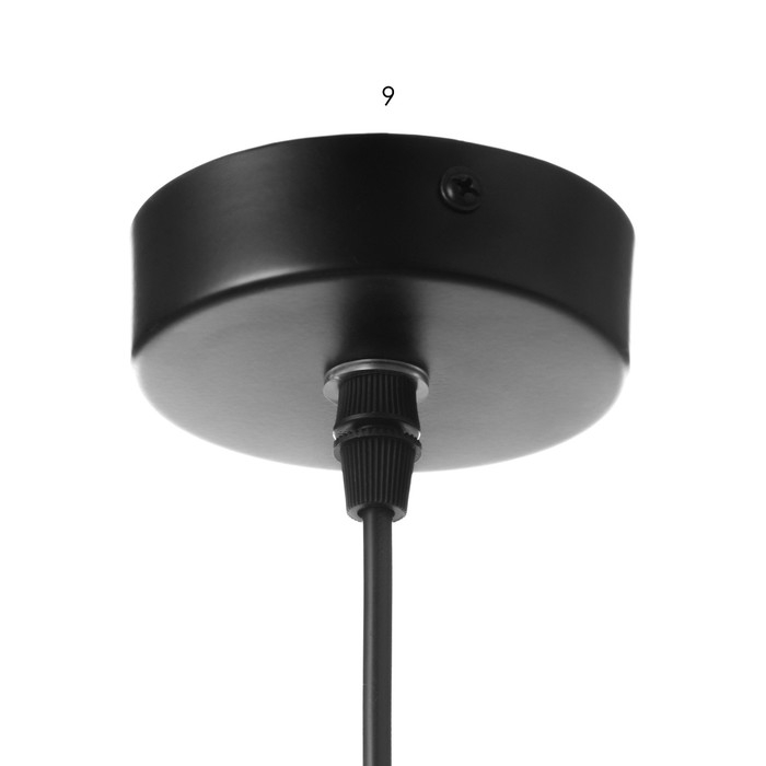 Светильник ЭкономСвет Светильник ЭкономСвет "Фламент" 1x40Вт E27 черный 16х16х26-78 см.