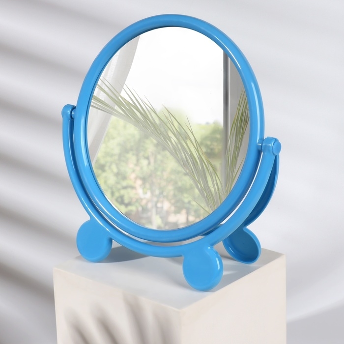 Зеркало настольное «Круг», с рамкой под фотографию, d зеркальной поверхности 17,5 см, цвет МИКС Зеркало настольное «Круг», с рамкой под фотографию, d зеркальной поверхности 17,5 см, цвет МИКС