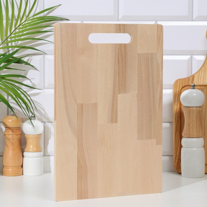 Доска разделочная деревянная  Доска разделочная деревянная "Прямоугольник"  34х23х0,8 см береза