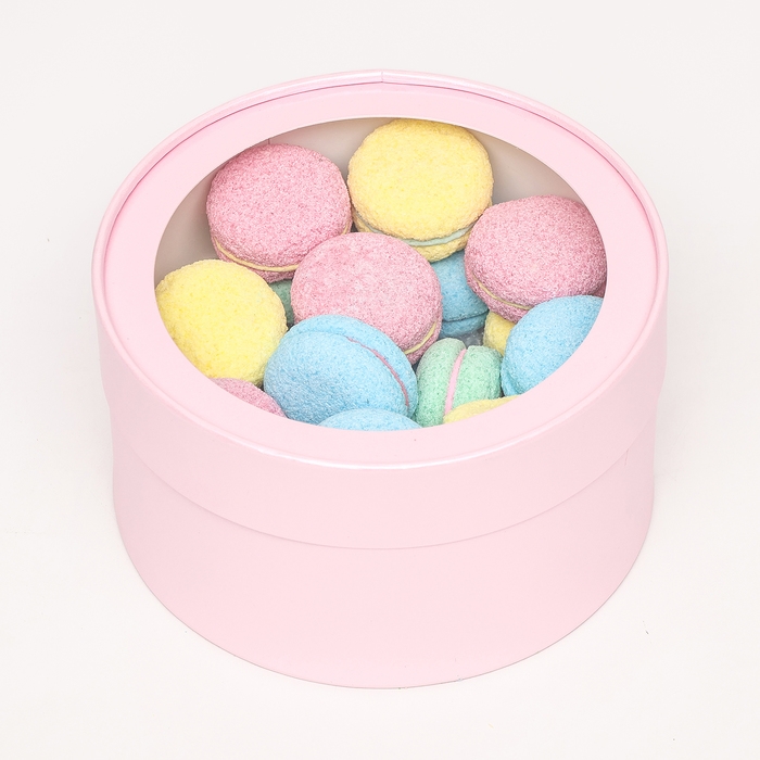 Подарочная коробка "Нежность", розовый перламутр, завальцованная с оконом, 18 х 10 см