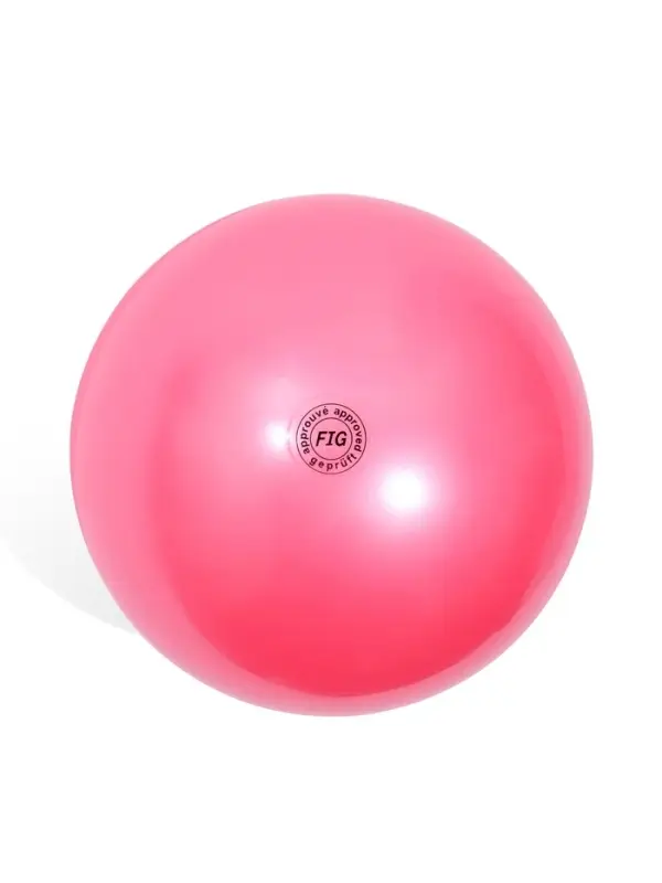 Мяч для художественной гимнастики Металлик, диаметр 19см, цвет розовый Мяч для художественной гимнастики Металлик, диаметр 19см, цвет розовый
