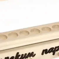 Полка-вешалка для бани и сауны, 35&times;7&times;35 см, деревянная, 3 крючка, для масел