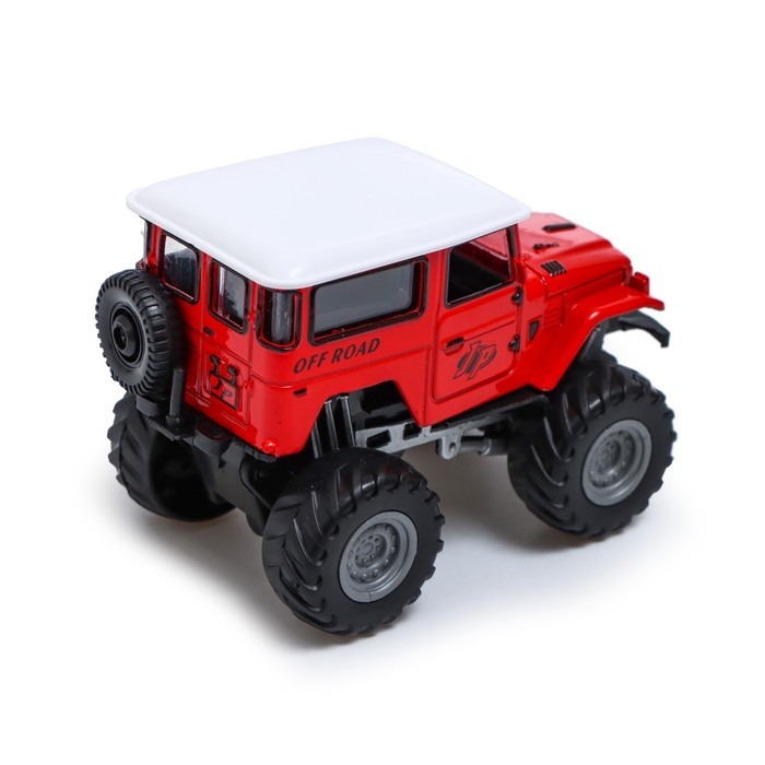 Машинка металлическая «Биг-фут», инерционная, цвет красный Машинка металлическая «Биг-фут», инерционная, цвет красный