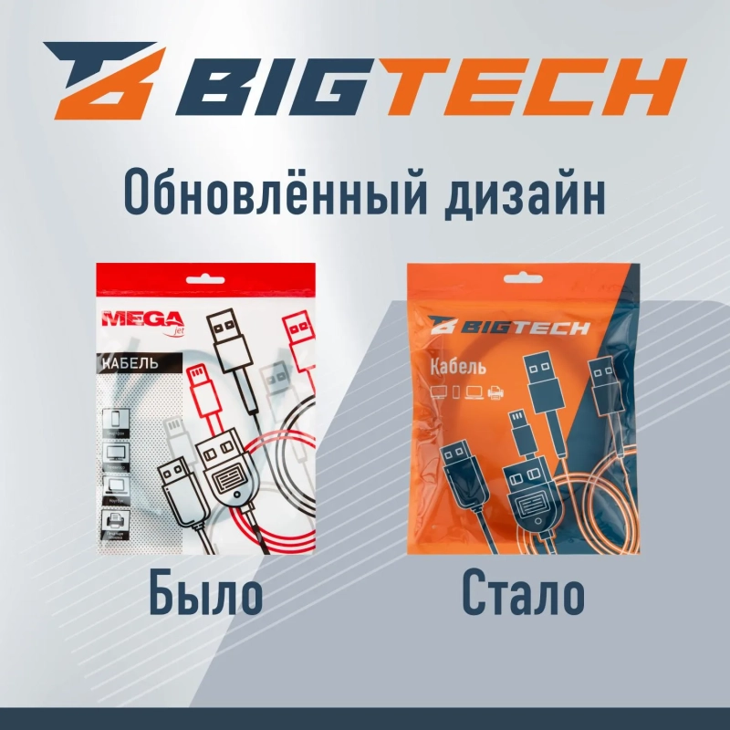 Кабель USB 2.0 AM/BM, 1.8м, чер (OAVDC001)