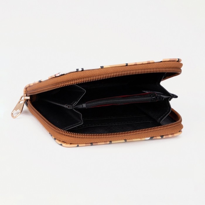 Кошелёк на молнии «Выбражулька», цвет рыжий