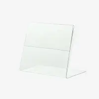 Ценникодержатель горизонтальный, 9&times;7 см, ПЭТ 0.5 мм, цвет прозрачный