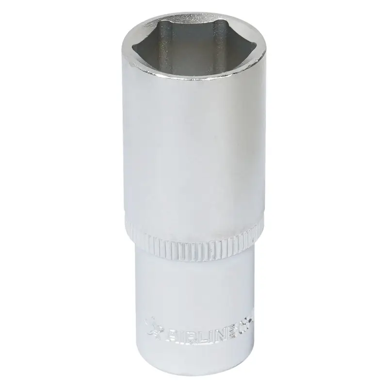 Головка торцевая 3/8"DR шестигранная 19мм, L=63мм пласт.подвес