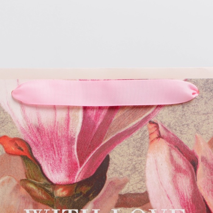 Пакет подарочный ламинированный горизонтальный, упаковка, «Love» , L 40 х 31 х 11,5 см