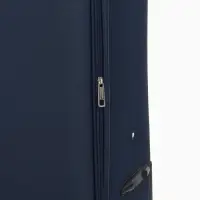 Чемодан на колёсах TEXTURA, кодовый замок, текстильный, с увеличением, 47&times;30&times;78 см, 28", синий