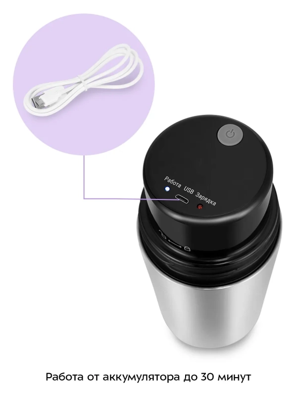 Портативная кофемолка  Портативная кофемолка "3 в 1" жерновая KT-7534 - 14 Вт