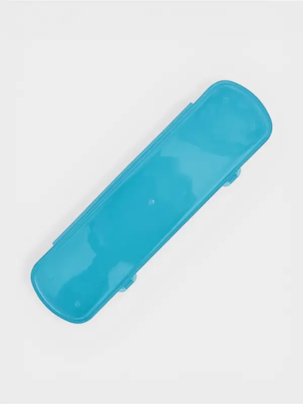 Футляр для зубной щётки и пасты, 21&times;6&times;3 см, голубой