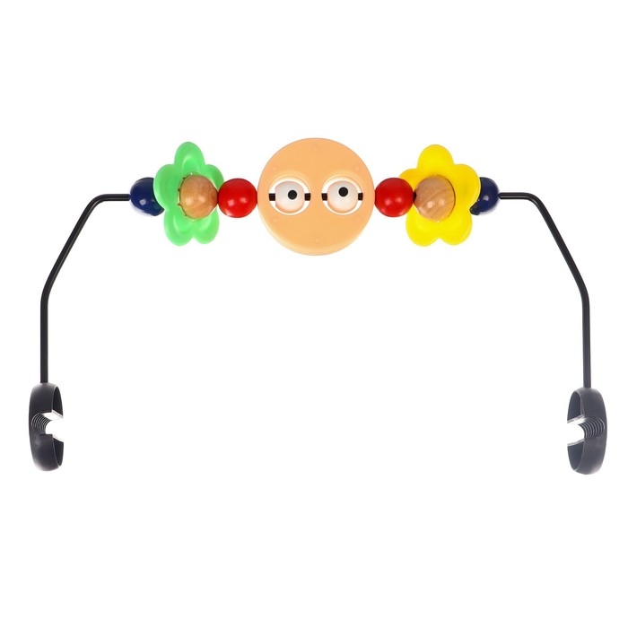 Шезлонг детский, кресло - качалка с игрушками для новорождённых «Крошка Я», цвет бордовый Шезлонг детский, кресло - качалка с игрушками для новорождённых «Крошка Я», цвет бордовый