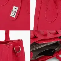 Сумка женская тоут TEXTURA на молнии, 31&times;11&times;21 см, розовая