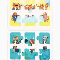 Большая книга с липучками &laquo;Мои первые липучки. Три кота&raquo;, А4, 100 липучек