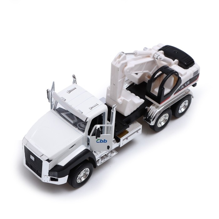 Грузовик металлический «Кран», инерция, открываются двери, свет и звук Грузовик металлический «Кран», инерция, открываются двери, свет и звук