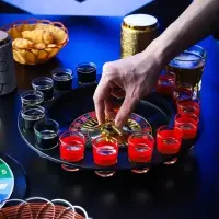 Настольная игра для взрослых &laquo;Алко-Вегас&raquo;, алкогольная рулетка, 29&times;29 см, 16 рюмок, стопка 5&times;3.5 см