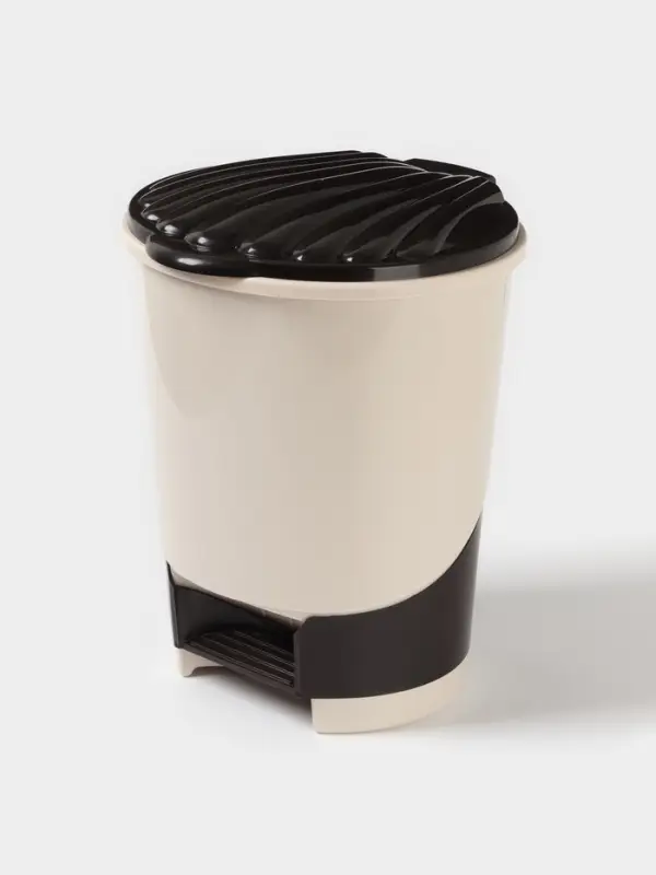 Ведро для мусора, 10 л, с педалью, МИКС