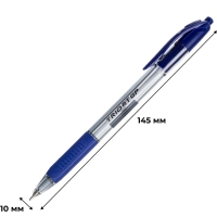 Ручка шариковая автомат. Unomax/Unimax GlideTrioRTGPSteelсин,масл,ман