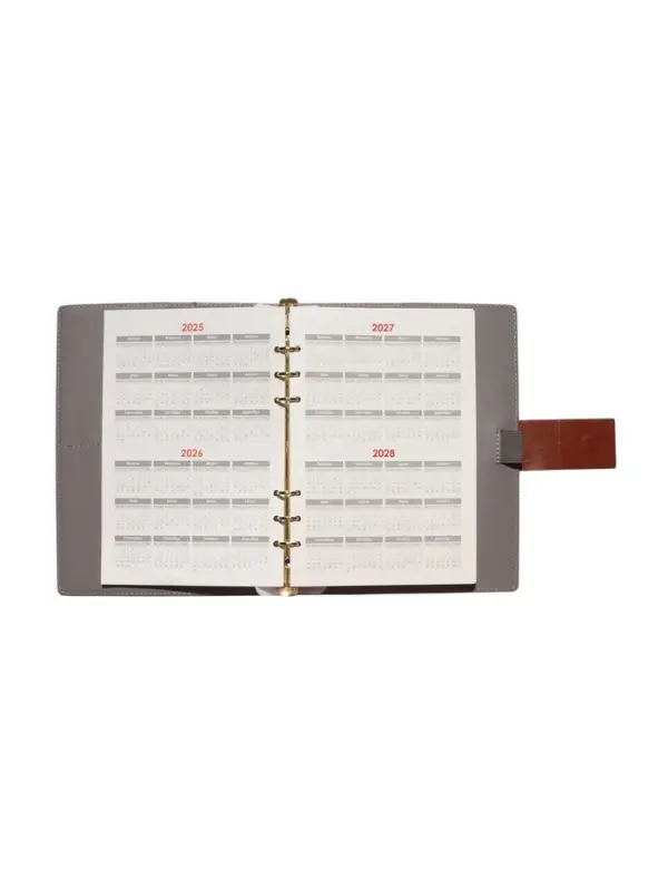 Органайзер на кольцах, А5, с хлястиком, 80л, линия, к/зам, Коричневый Органайзер на кольцах, А5, с хлястиком, 80л, линия, к/зам, Коричневый