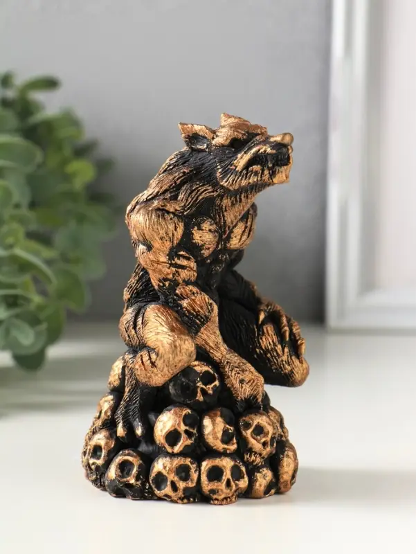 Фигурка гипс &laquo;Оборотень&raquo;, 13&times;7 см, коричневая