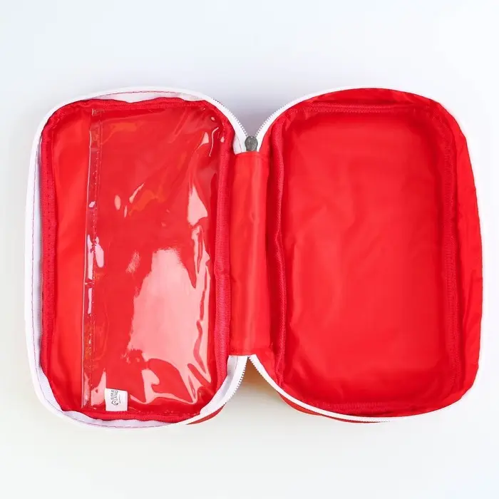 Аптечка дорожная First Aid, красная, 24&times;12&times;6 см