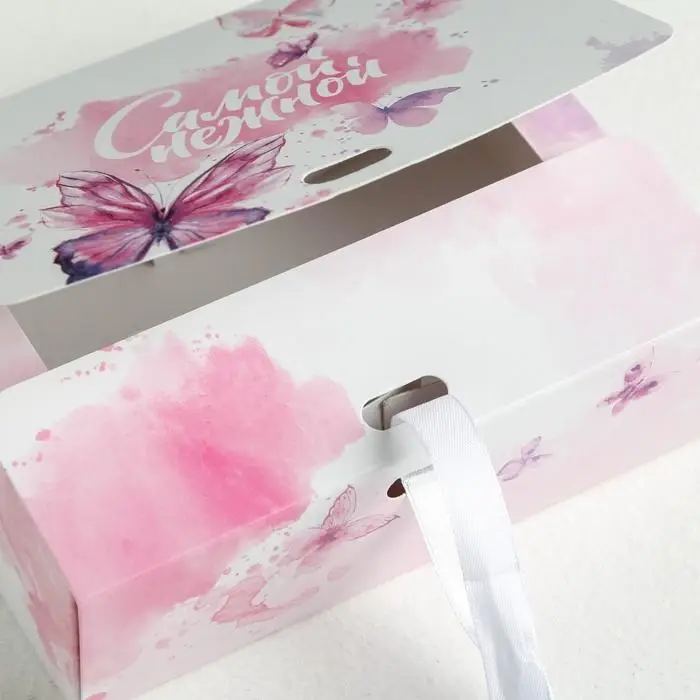 Коробка подарочная, упаковка, «Самой нежной», 16.5 х 12 х 5 см Коробка подарочная, упаковка, «Самой нежной», 16.5 х 12 х 5 см