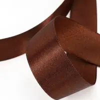 Лента атласная, 25 мм, 23&plusmn;1 м, тёмно-коричневая №32