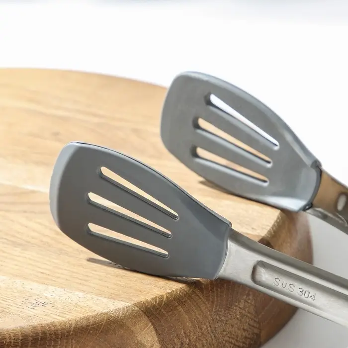 Щипцы Доляна «Колд», 23 см, цвет серый Щипцы Доляна «Колд», 23 см, цвет серый