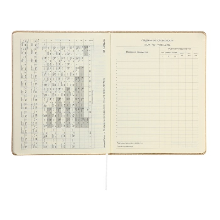 Дневник универсальный для 1-11 класса Bow, твёрдая обложка, искусственная кожа, тиснение фольгой, ляссе, 80 г/м2