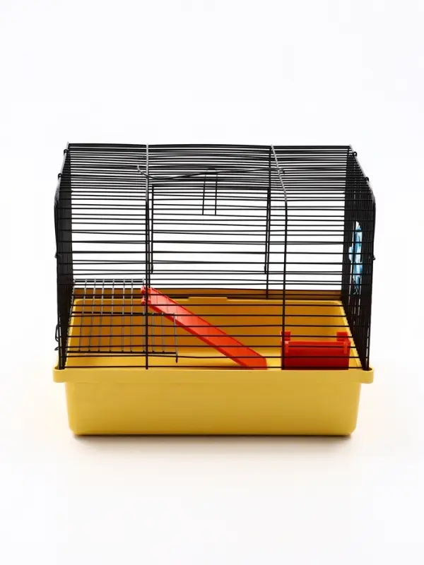 Клетка для грызунов "Мини" одноярусная, 29 x 25 х 24 см, желтый