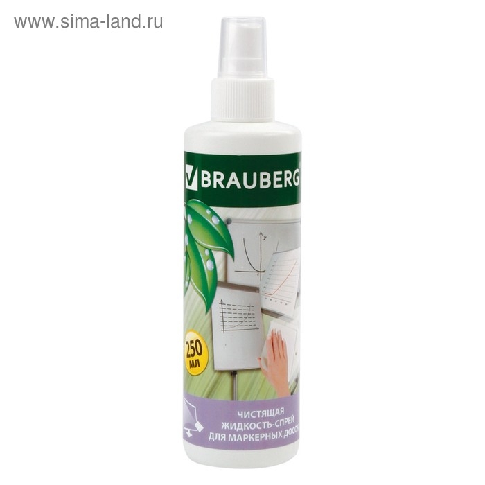 Чистящая жидкость-спрей для маркерных досок, 250 мл Чистящая жидкость-спрей для маркерных досок, 250 мл
