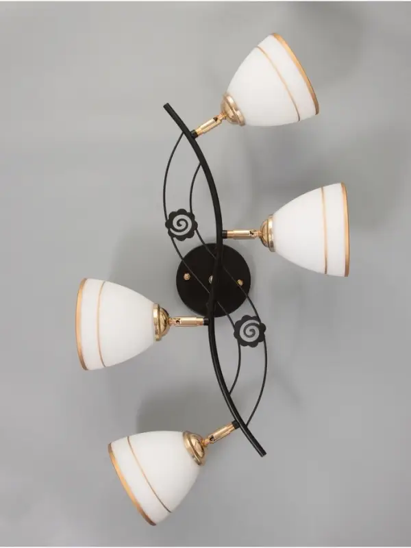 Люстра &laquo;Кира&raquo; 4&times;40 Вт Е27 черный/золото