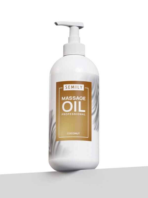 Масло массажное для тела Semily с ароматом кокоса, 500 мл