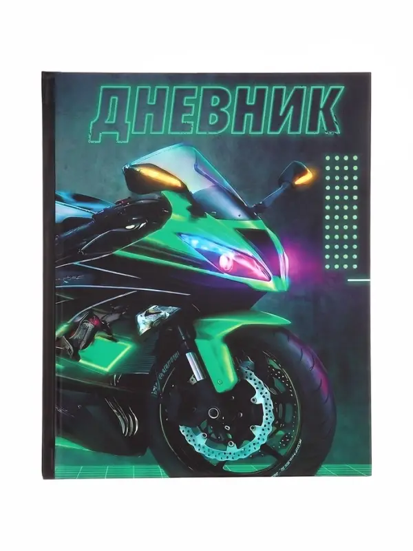 Дневник школьный для 1-4 классов, &laquo;Байк&raquo;, твёрдая обложка 7БЦ, матовая ламинация, 48 листов