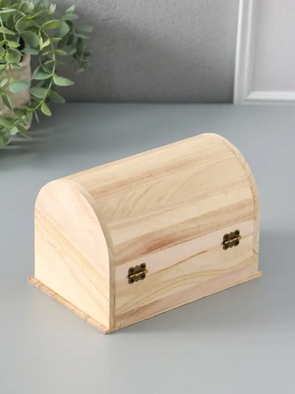 Шкатулка для росписи дерево &laquo;Сундук&raquo;, замок крючок, 18&times;12&times;12 см