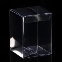 Складная прозрачная коробка из PVC, для упаковки подарков, 6×6×8 см