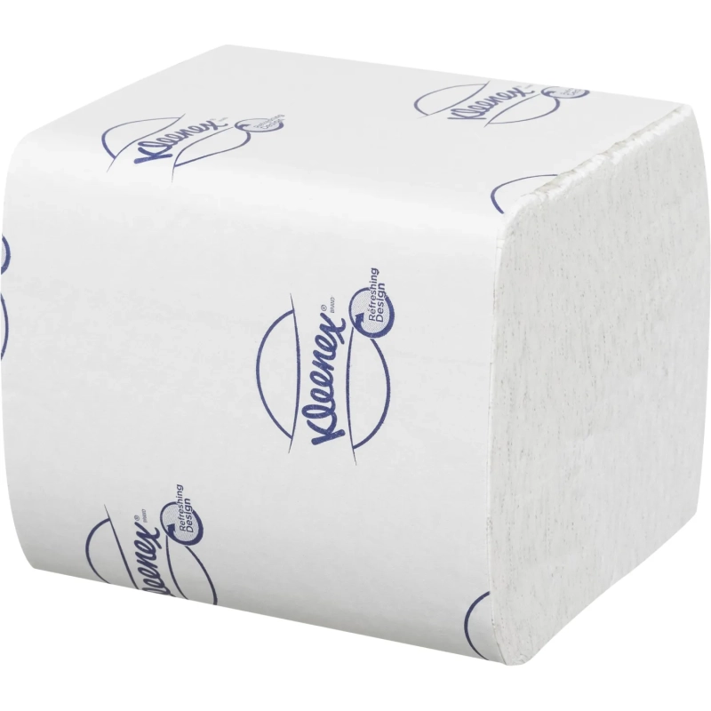 Бумага туалетная листовая д/дисп KK Kleenex 2сл белая 200л 36 пач/уп_8408