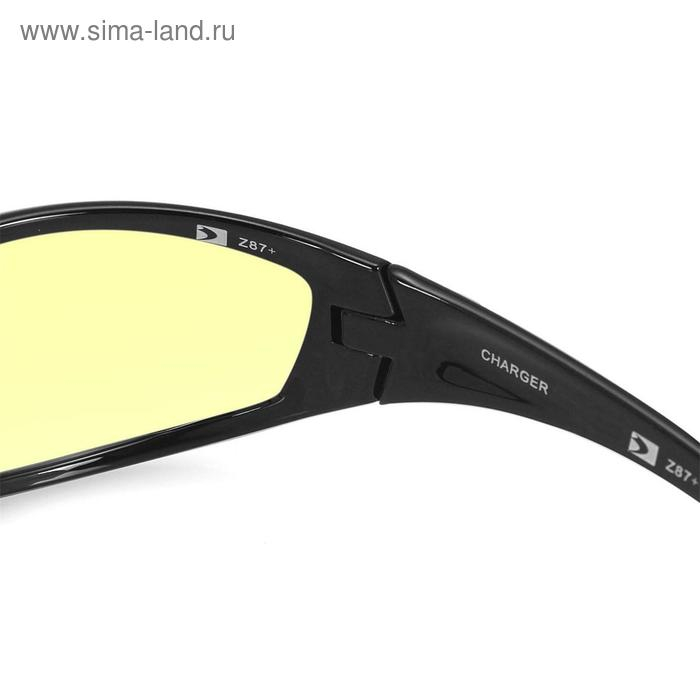 Очки Charger чёрные с жёлтыми линзами ANTIFOG ANSI Z87+ Очки Charger чёрные с жёлтыми линзами ANTIFOG ANSI Z87+