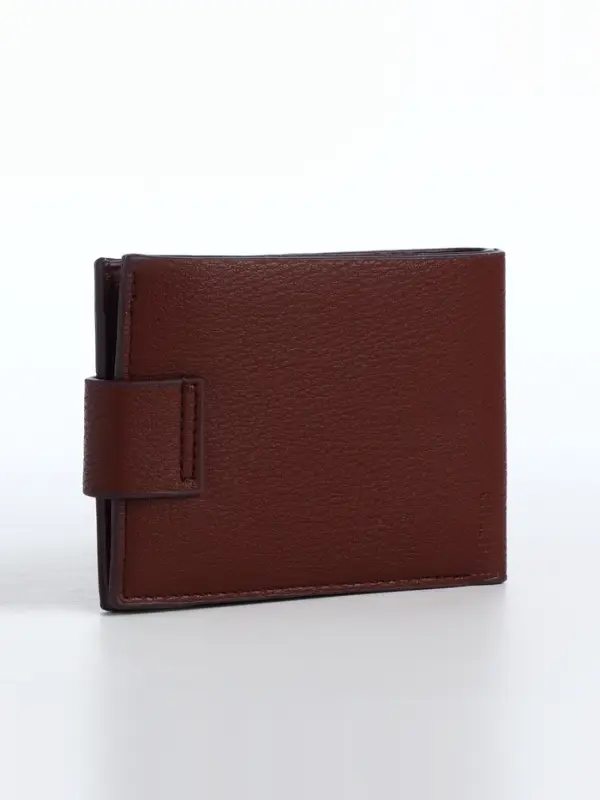 Портмоне мужское &laquo;Бадр&raquo;, 2 отделения, на магните, коричневое