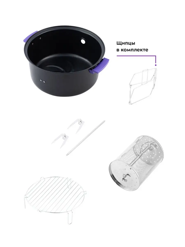 Аэрогриль электрический КТ-2219 - 8 л - 1400 Вт Аэрогриль электрический КТ-2219 - 8 л - 1400 Вт