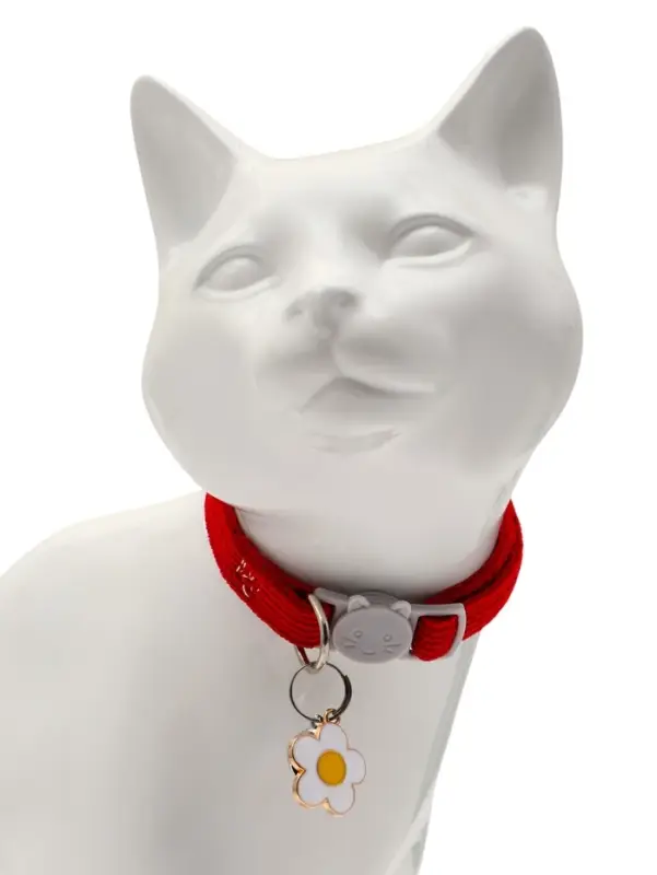 Набор ошейников для кошек &laquo;Пижон&raquo;, 30&times;1 см, серый, красный