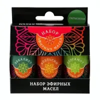 Набор масел эфирных &laquo;Гармония&raquo;: эвкалипт, апельсин, бергамот, 3&times;15 мл