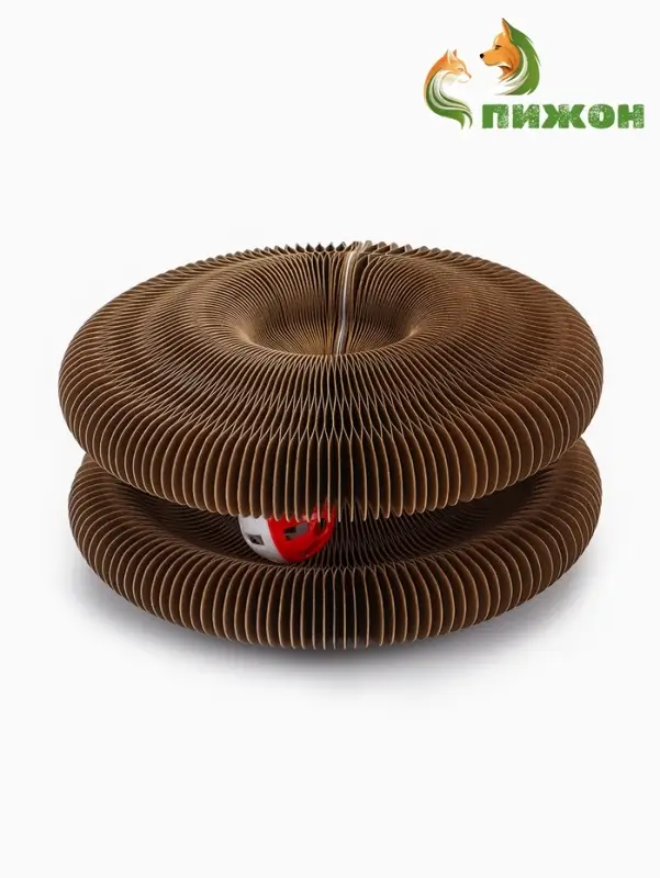 Когтеточка - игрушка Когтеточка - игрушка "Пижон" из гофрокартона "Бублик", 11 х 11 х 7 см