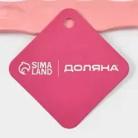 Щётка банная на ручке Доляна, массажёр, 33&times;6 см, розовая