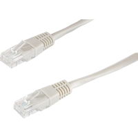 Патч-корд BigTech OPCC002 UTP CCA кат.5e/1м/литой/многожильный (серый)